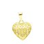 Colgante de Oro 18K Corazón Calado – Elegancia y Delicadeza